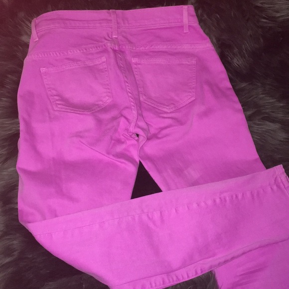 VS Victoria Secret Pink Fuchsia Midi Jeans - Picture 3 of 4